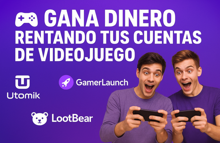 🕹️ GANA DINERO RENTANDO TUS CUENTAS DE VIDEOJUEGO