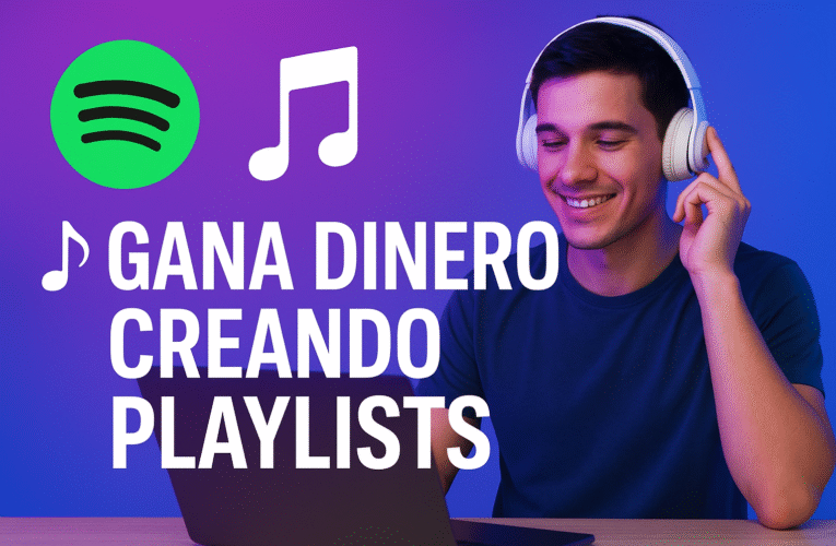 🎶 GANA DINERO CREANDO PLAYLISTS