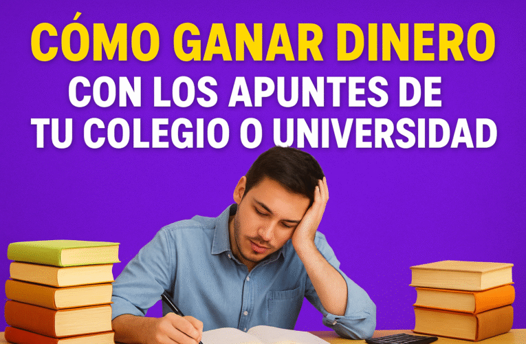 CÓMO GANAR DINERO CON LOS APUNTES DE TU COLEGIO O UNIVERSIDAD
