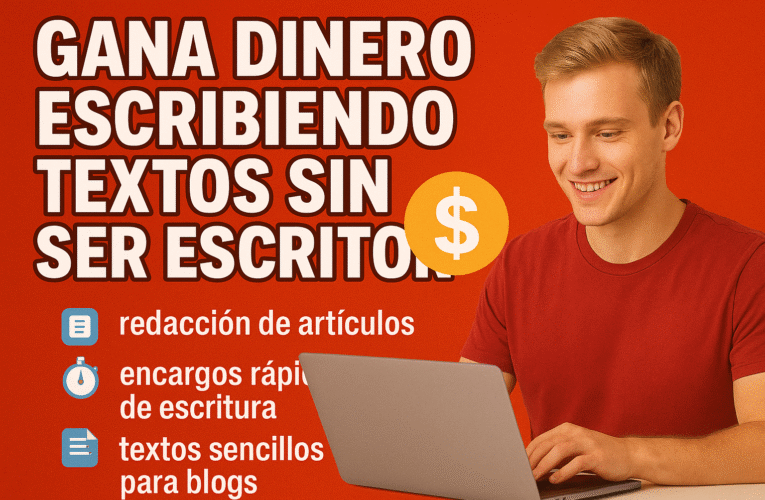 GANA DINERO ESCRIBIENDO TEXTOS SIN SER ESCRITOR