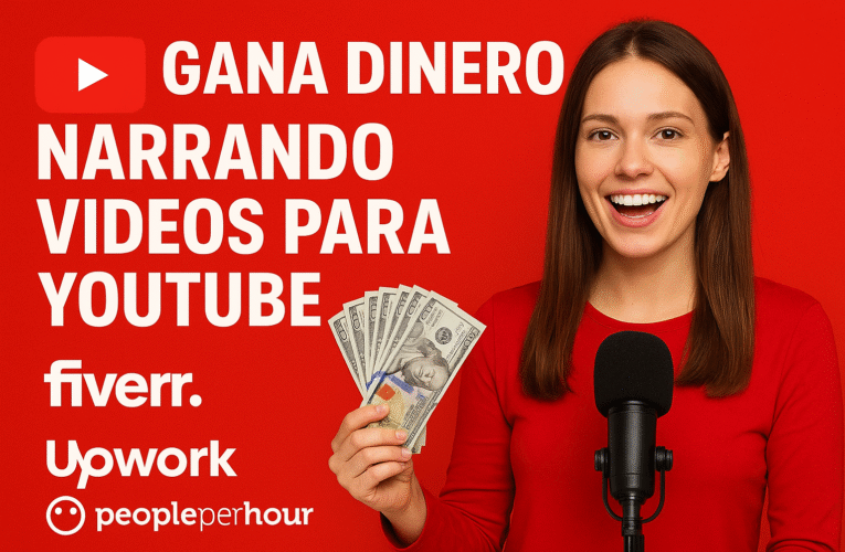 🎤 GANA DINERO NARRANDO VIDEOS PARA YOUTUBE