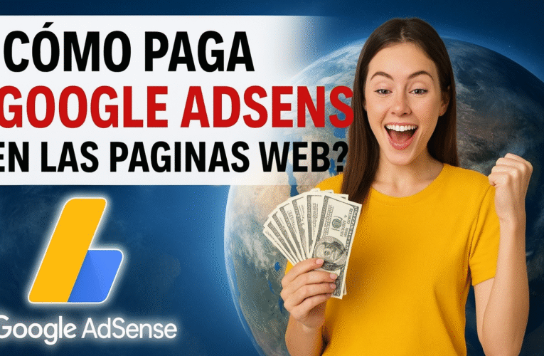 ¿Cómo paga Google AdSense en las páginas web?
