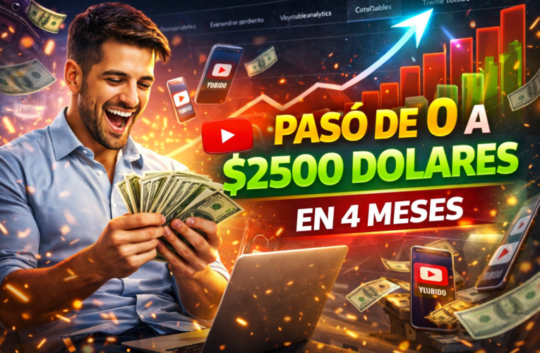💸 CÓMO UNA PERSONA PASÓ DE 0 A 2500 DÓLARES EN 4 MESES (HISTORIA REAL) 🚀