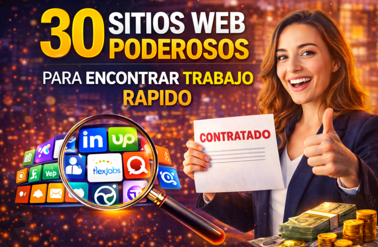 30 sitios webs poderosos para encontrar trabajo en menos de una semana