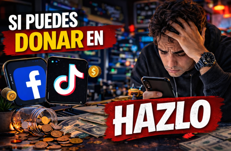 Si puedes donar en Facebook o TikTok hazlo (GANAN MUY POCO) 💸📱
