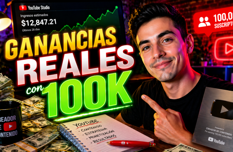 💰 Cuánto DINERO te puedes GANAR con 100 mil seguidores en YOUTUBE con una web 🚀