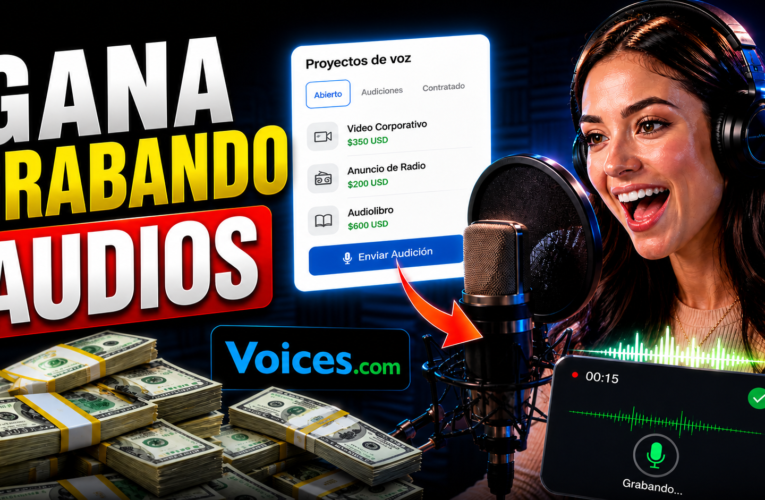 🎙️ Impresionante: ASÍ GANAS DINERO CON TU VOZ (CON AUDIOS) Voices.com