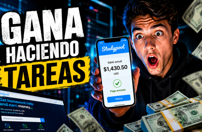 Página que sirve para hacer TAREAS y GANAR DINERO online (Studypool) 💸📚