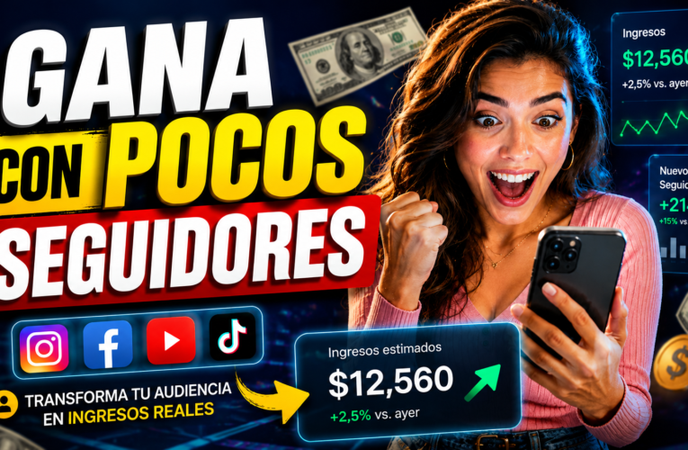 NO necesitas MILLONES de seguidores para GANAR DINERO 💸