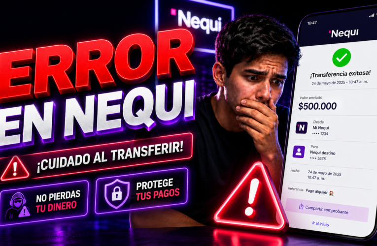 🚨 NUNCA HAGAS ESTO CON TU NEQUI: EL ERROR QUE PODRÍA HACERTE PERDER TU DINERO 💸📱